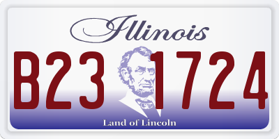 IL license plate B231724