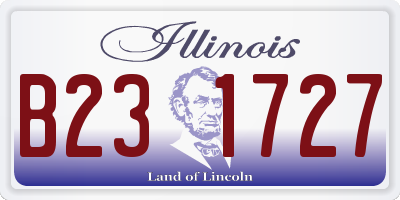 IL license plate B231727