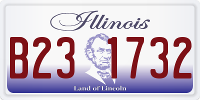 IL license plate B231732