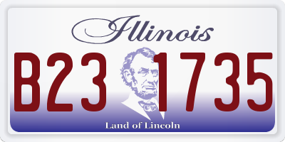 IL license plate B231735