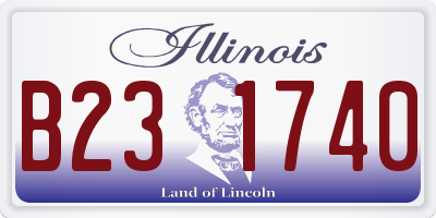 IL license plate B231740