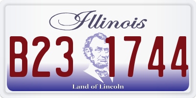 IL license plate B231744