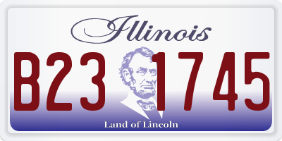 IL license plate B231745