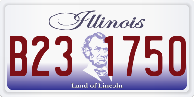 IL license plate B231750