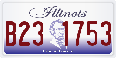 IL license plate B231753