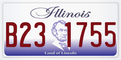 IL license plate B231755