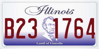 IL license plate B231764