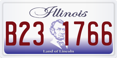 IL license plate B231766