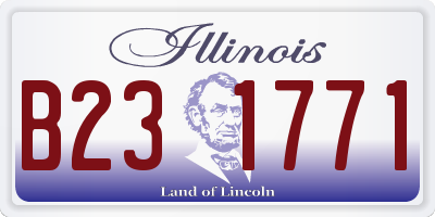 IL license plate B231771