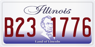 IL license plate B231776