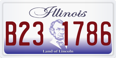 IL license plate B231786