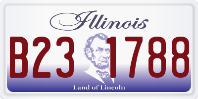 IL license plate B231788