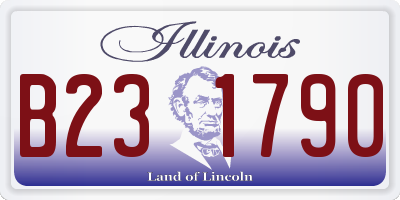 IL license plate B231790