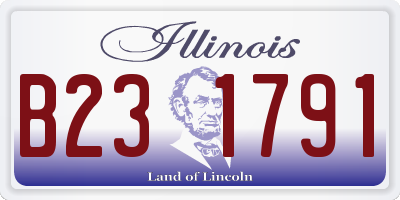 IL license plate B231791
