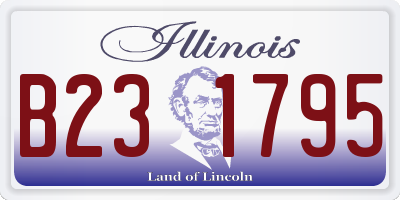 IL license plate B231795