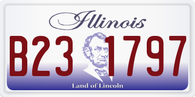 IL license plate B231797