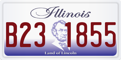 IL license plate B231855