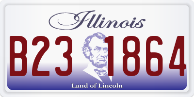 IL license plate B231864