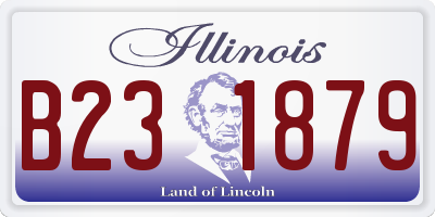 IL license plate B231879
