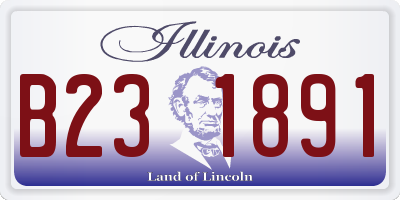 IL license plate B231891