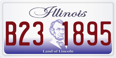 IL license plate B231895