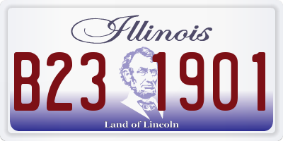 IL license plate B231901