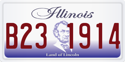 IL license plate B231914