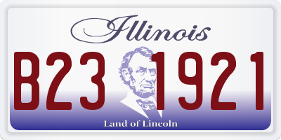IL license plate B231921