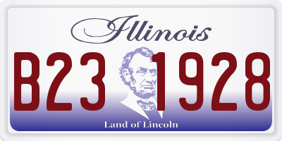 IL license plate B231928