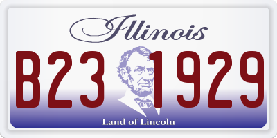 IL license plate B231929