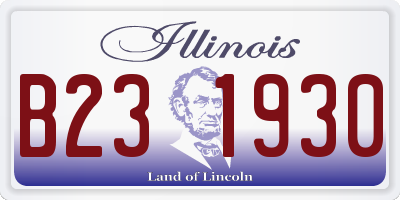 IL license plate B231930