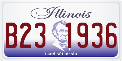 IL license plate B231936