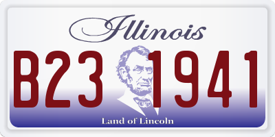IL license plate B231941