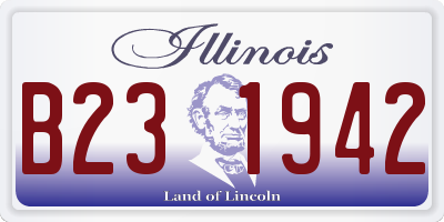 IL license plate B231942