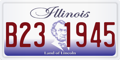 IL license plate B231945