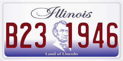 IL license plate B231946