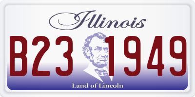 IL license plate B231949