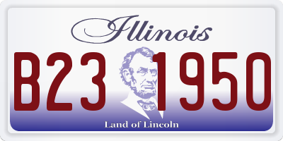 IL license plate B231950