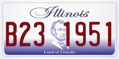 IL license plate B231951