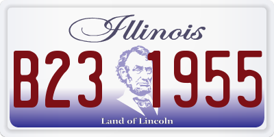 IL license plate B231955