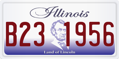 IL license plate B231956