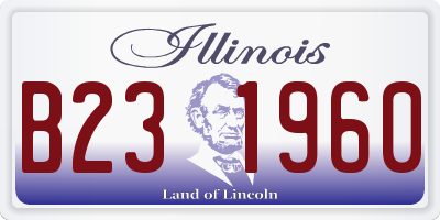 IL license plate B231960