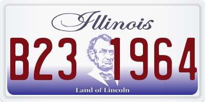 IL license plate B231964