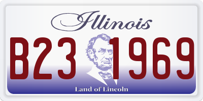 IL license plate B231969