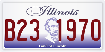 IL license plate B231970