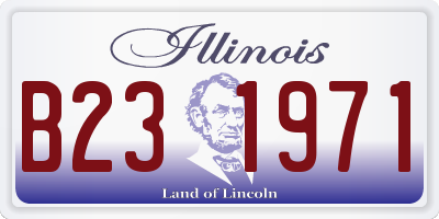 IL license plate B231971