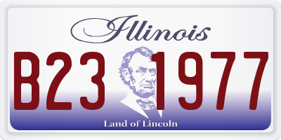 IL license plate B231977