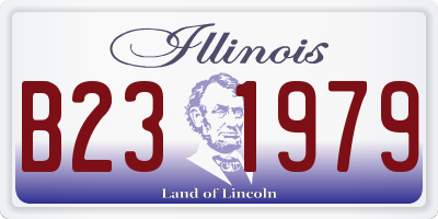 IL license plate B231979