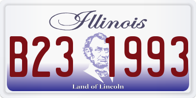 IL license plate B231993