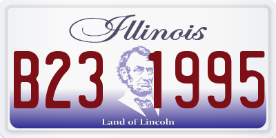 IL license plate B231995